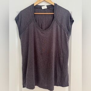 Hatch x Free People Charcoal Short Sleeve Tee